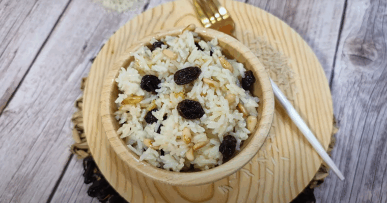 Delicious and Easy Recipe: Arroz con Pasas y Piñones con Thermomix