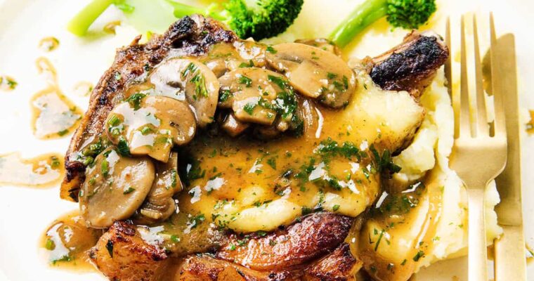 Effortless Cooking with GM Pot: Delightful Pork Chops and Mushroom Recipe