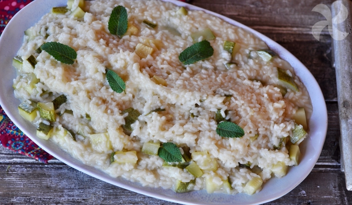 receta de Arroz con calabacín y menta con thermomix
