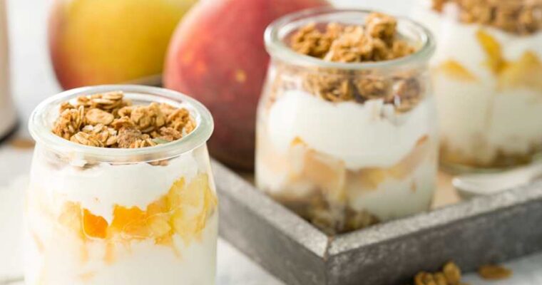 receta de Desayuno de yogur con fruta y cereales con thermomix