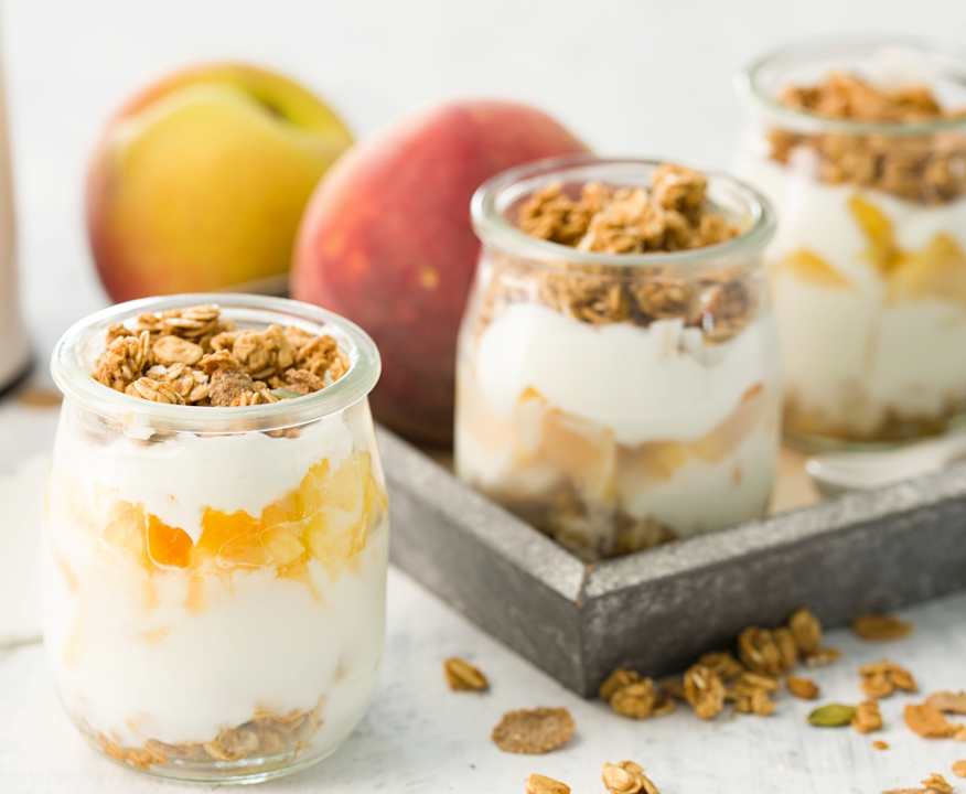 receta de Desayuno de yogur con fruta y cereales con thermomix