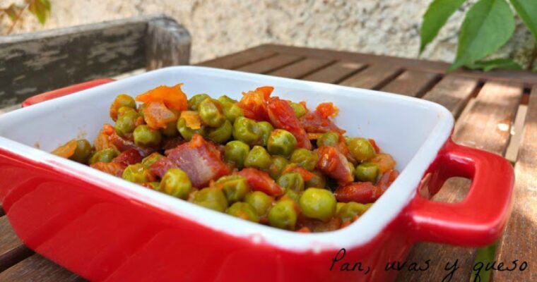 receta de Salsa de tomate con guisantes con thermomix