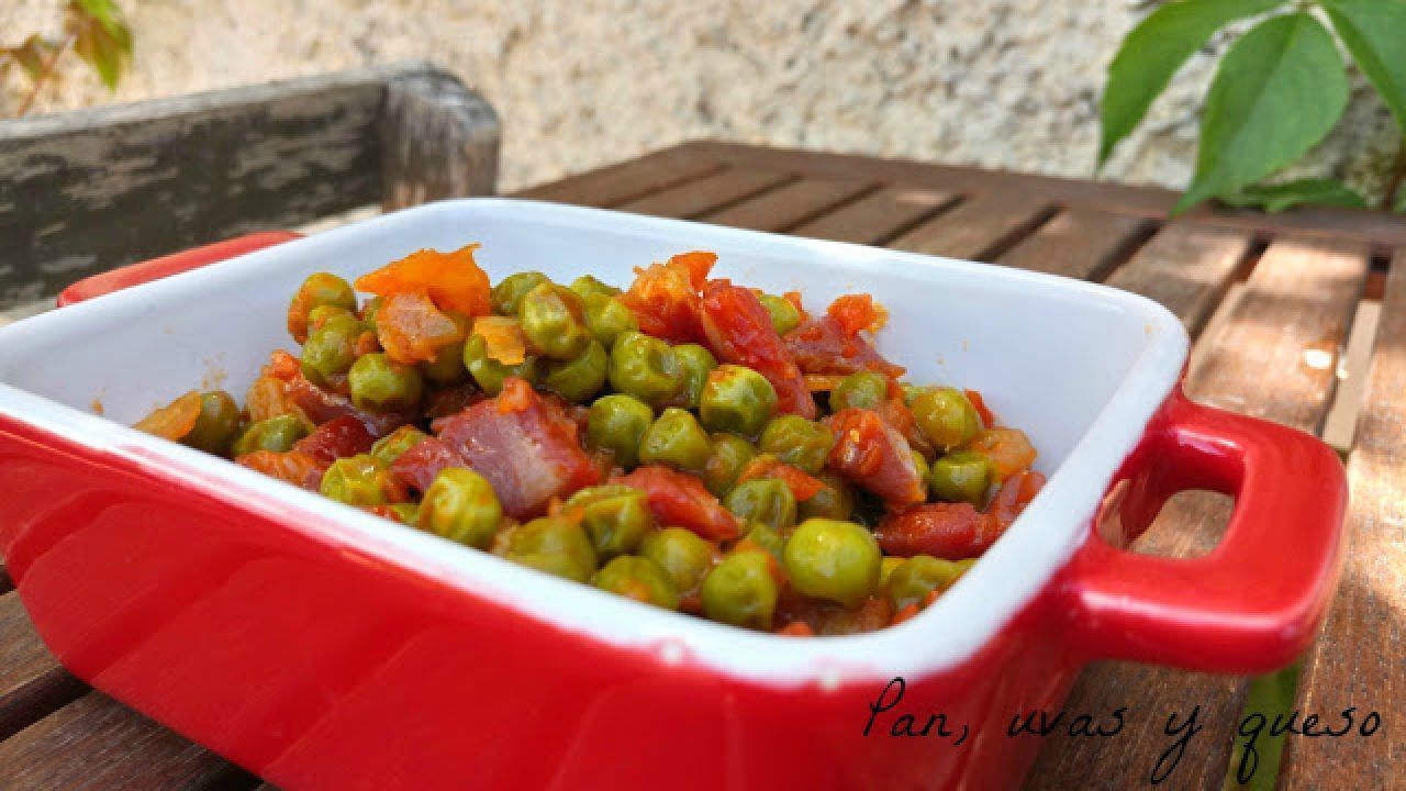 receta de Salsa de tomate con guisantes con thermomix