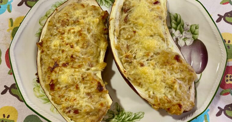 receta de Berenjenas rellenas con jamón con thermomix