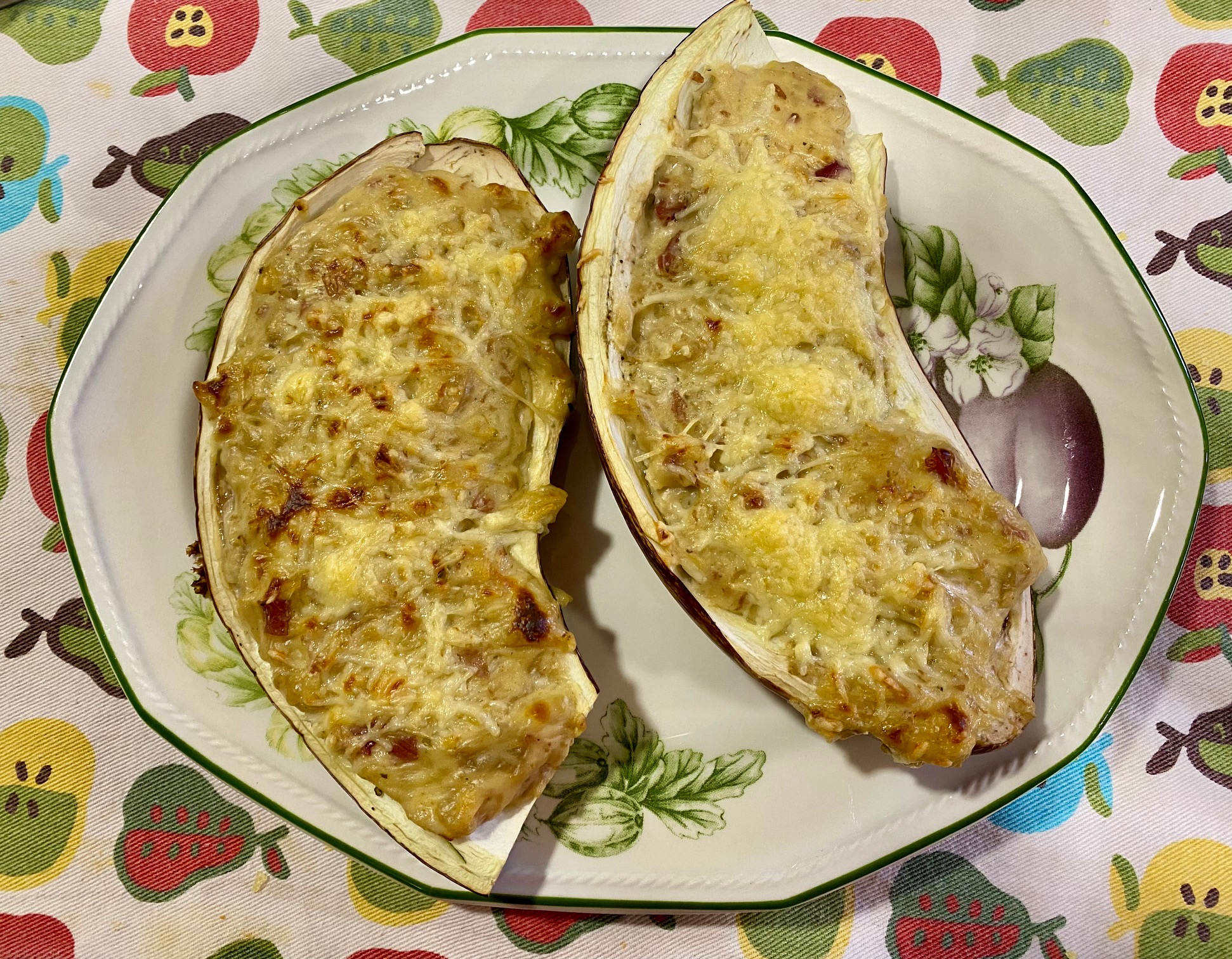 receta de Berenjenas rellenas con jamón con thermomix