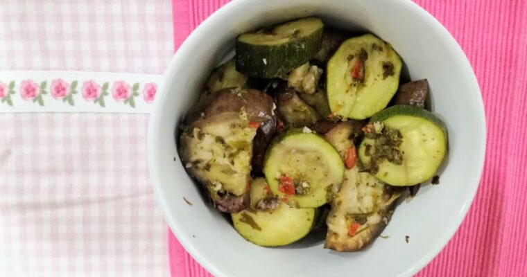 receta de Calabacín y berenjena marinados con thermomix