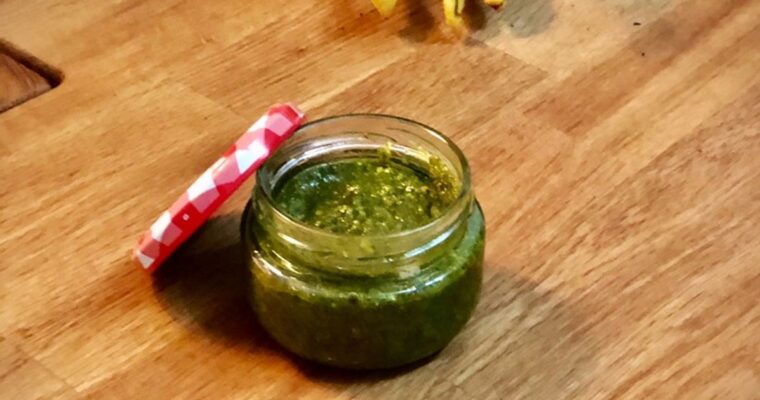receta de Pesto de pistacho con thermomix
