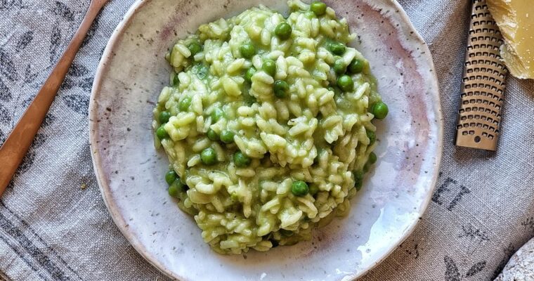 receta de Risotto con guisantes