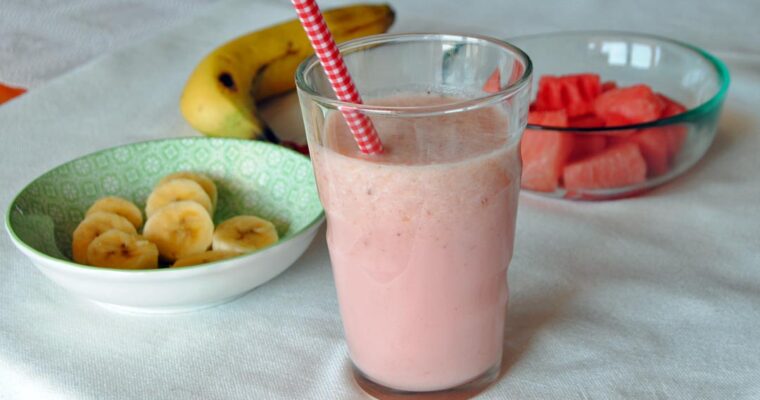 receta de Smoothie de sandía y plátano con thermomix