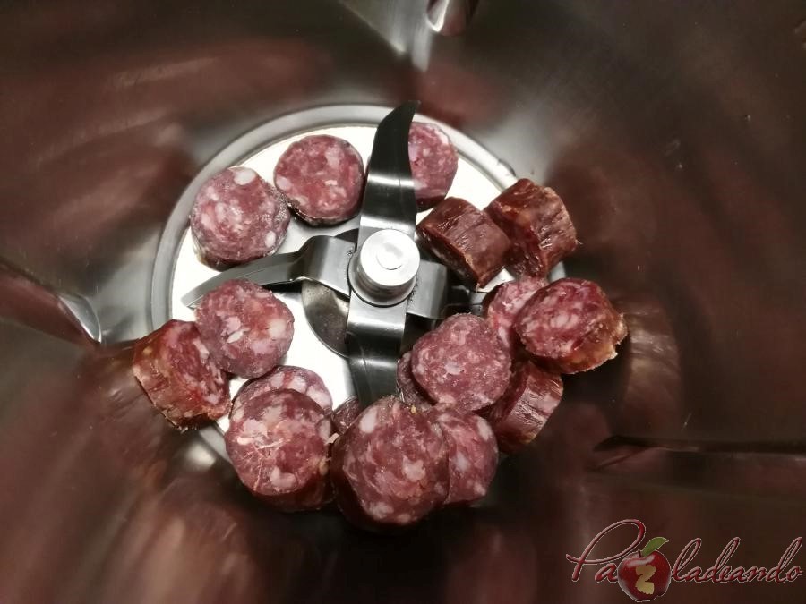 salchichón y mozzarella con thermomix