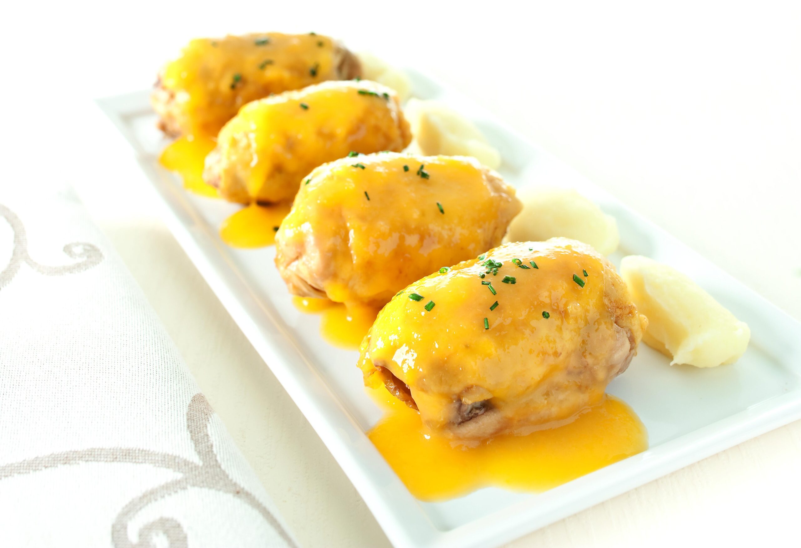 receta de Contramuslos de pollo con salsa de melocotón con thermomix