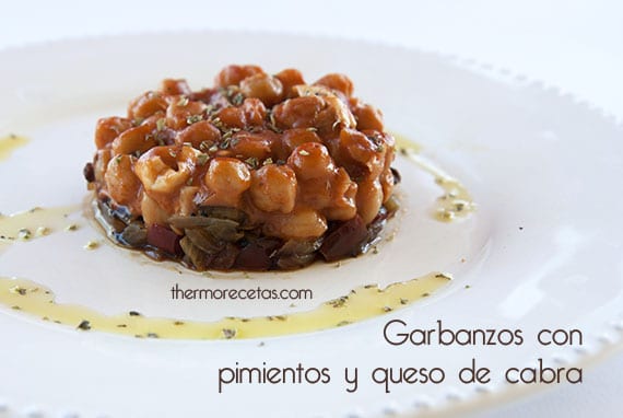 Whip Up a Flavorful Dish: Garbanzos con Pimientos y Queso de Cabra Made in the Thermomix