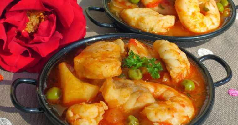 Impress Your Guests with CALDERETA DE RAPE Y LANGOSTINOS con olla GM: A Showstopper Dish