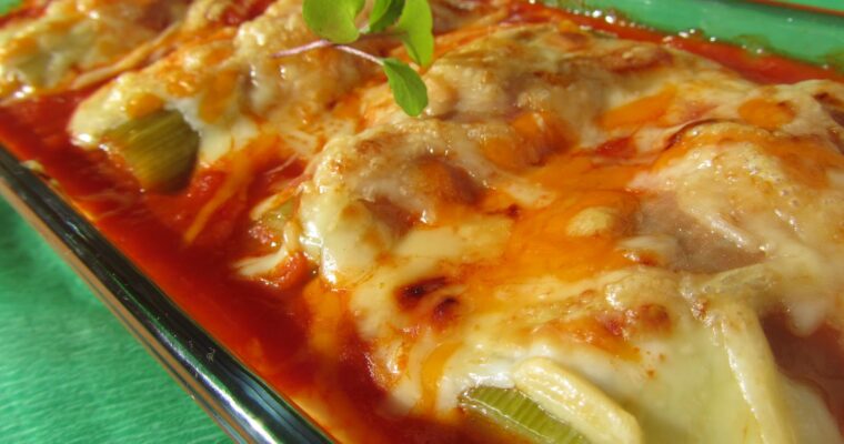 Indulge in a Light and Tasty Meal with Canelones de Puerro Lights con MAMBO