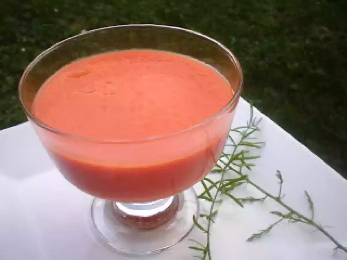 Receta fácil y saludable: Gazpacho casero hecho con Thermomix