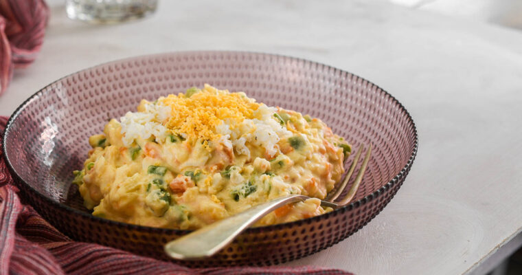 Una deliciosa opción festiva: Aprende a preparar Ensaladilla rusa de Navidad con Thermomix, gambas y huevas rojas