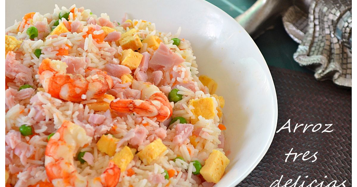 Descubre cómo preparar la deliciosa receta de Arroz 3 delicias con Thermomix