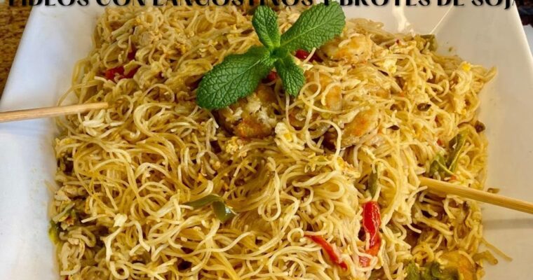 Delicious and Easy: Noodles con Verdura y Langostinos con Olla GM Recipe